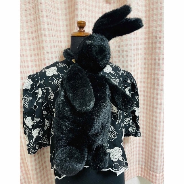 VIA DEMIZON ブラックラビット うさぎ ハンドバッグ 病み可愛いバッグ