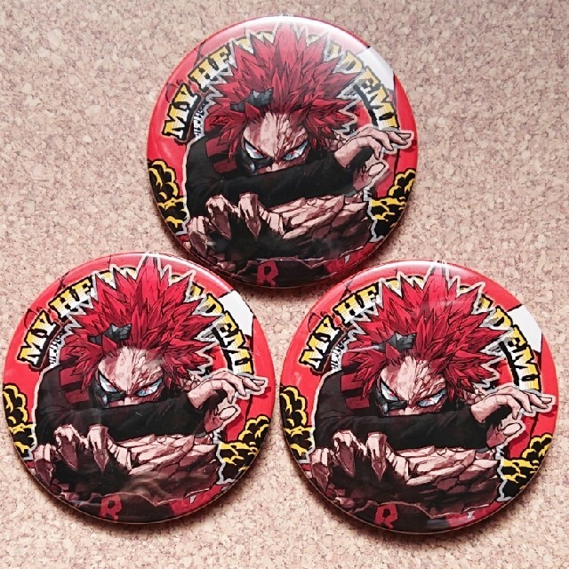 切島鋭児郎 アイス 缶バッジ ヒロアカ 切島鋭児郎 アイス 缶バッジ