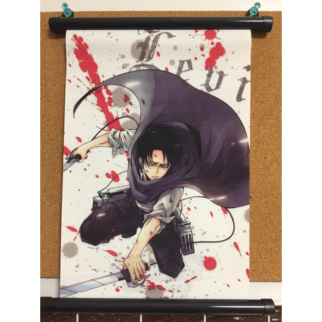 進撃の巨人】リヴァイ ミニタペストリー A【悔いなき選択】⑦の通販 by