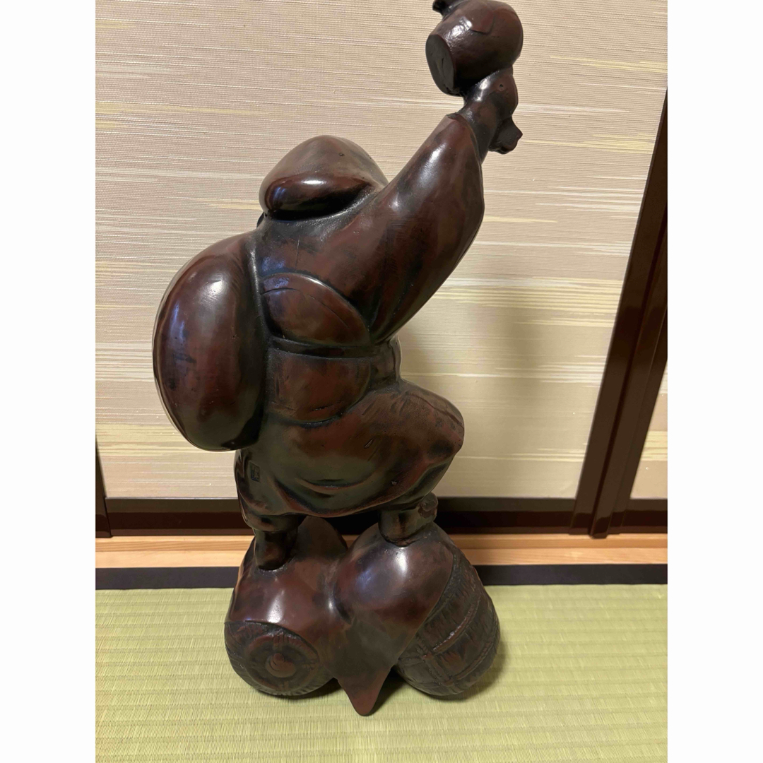 昭和レトロ⭐︎開運七福神大黒天大黒様二俵大黒置物の通販 by siete7's