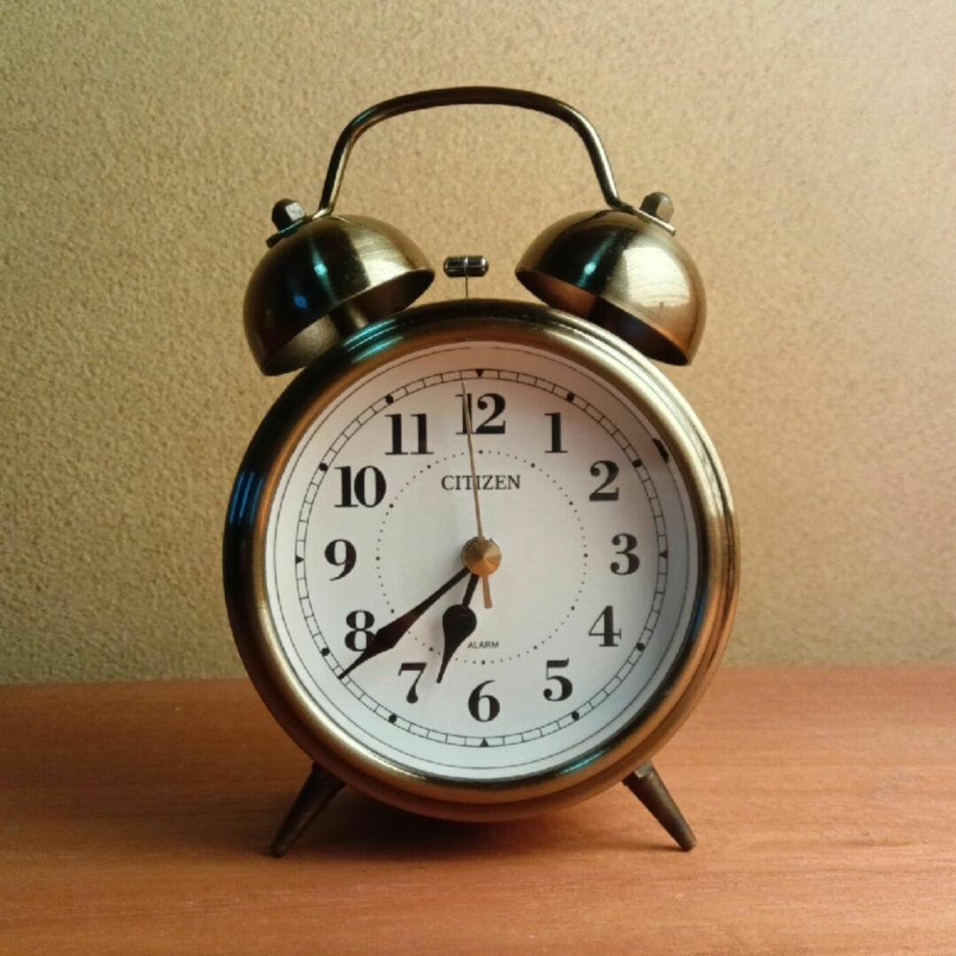 CITIZEN - CITIZEN シチズン 目覚まし時計 連続秒針 ツインベルの通販