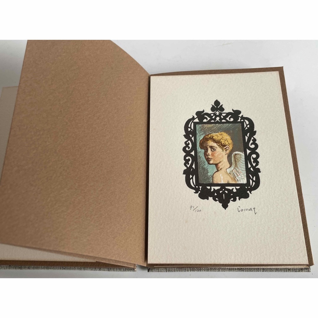 小松崎邦雄 リトグラフ石版画集 12の天使たち専用本型木箱付 限定本