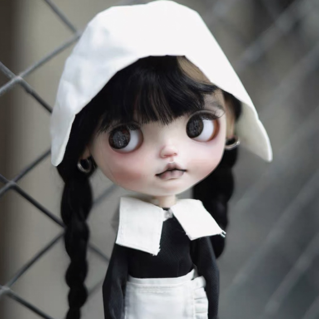 カスタムブライス 海外作家様 人形 ドール ダークスイート Wednesdayの