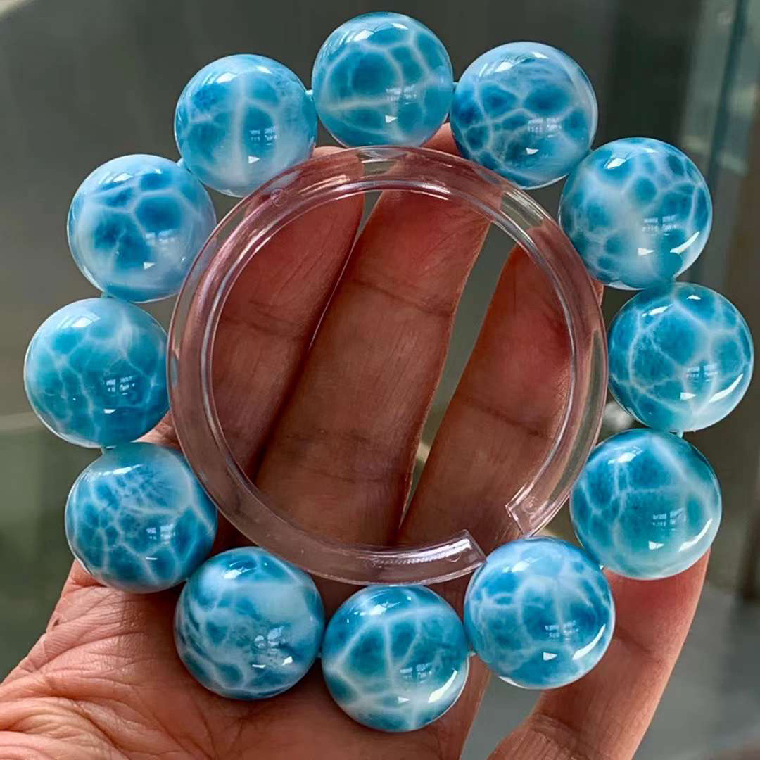 19mm-130.9g 天然無処理 ラリマー ブレスレットの通販 by 天然石屋