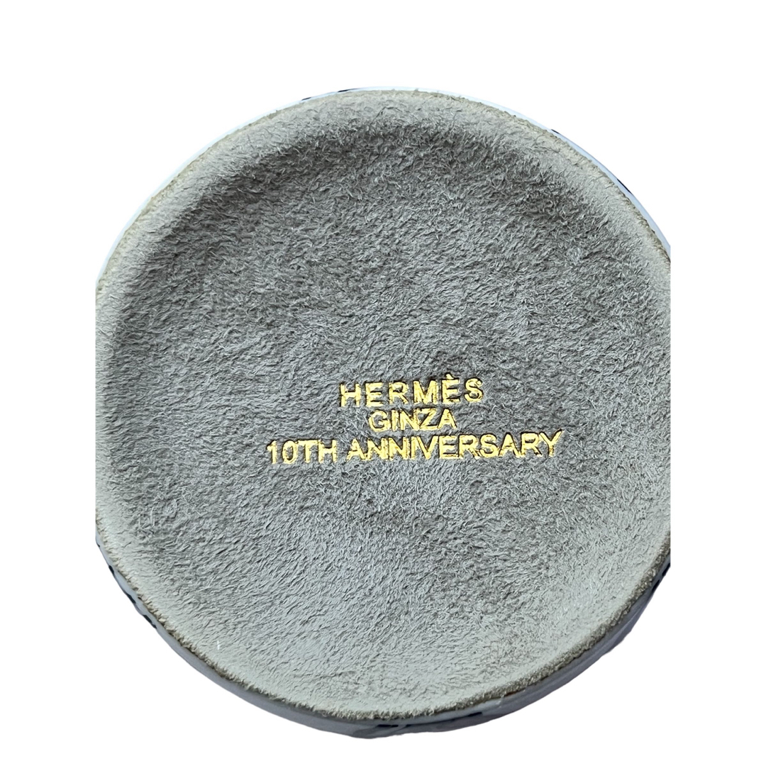 エルメスエルメス銀座10周年 馬柄陶器キャンドルホルダー