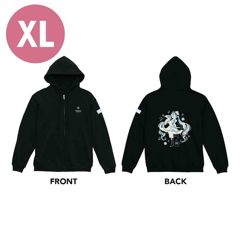 TNOC THE HOODIE ZIPUP NIGHT BLACK（XL）/ SNOW MIKU 2026 : 初音ミク