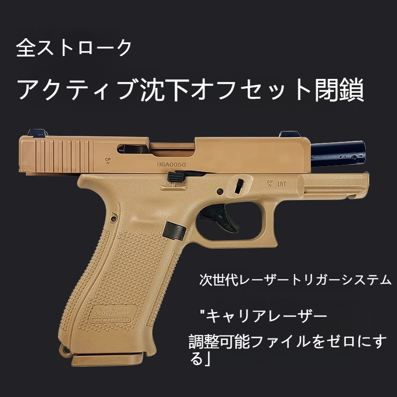 G19、 フィンガーアクションブローバックトイガン モデルガン、自動排