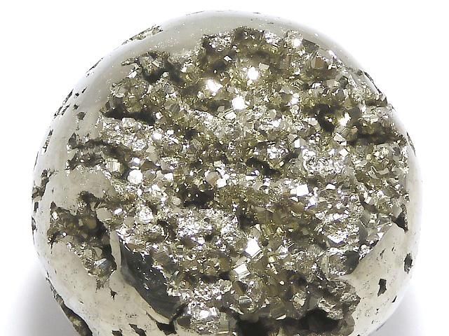 動画】【1点もの】ゴールデンパイライト スフィア・ラウンド56mm 1個