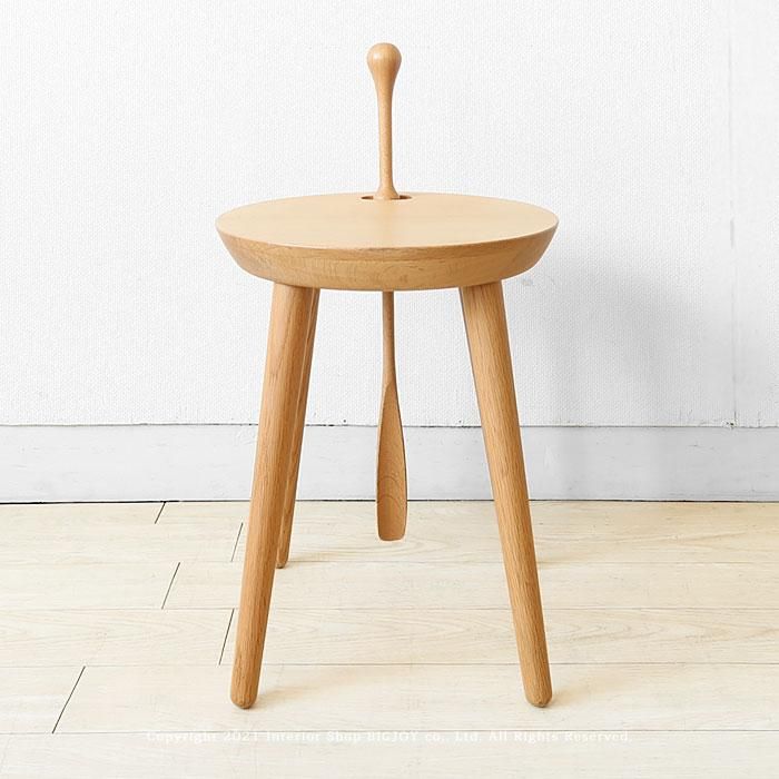 日進木工/STEP STEP スツール 板座 穴開きスツール オーク材/ブナ材