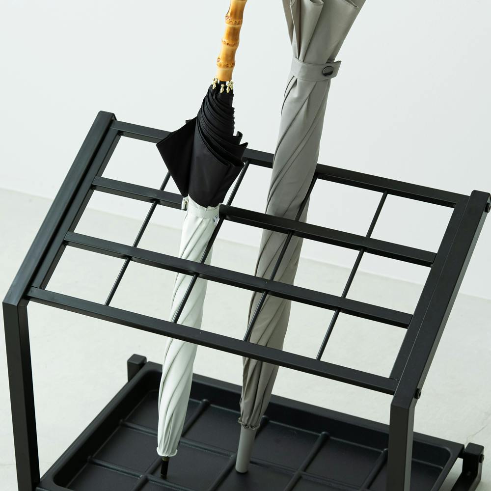 15マス傘立て(ブラック)】幅48×奥行29.5×高さ43cm 15本用 新生活 カサ