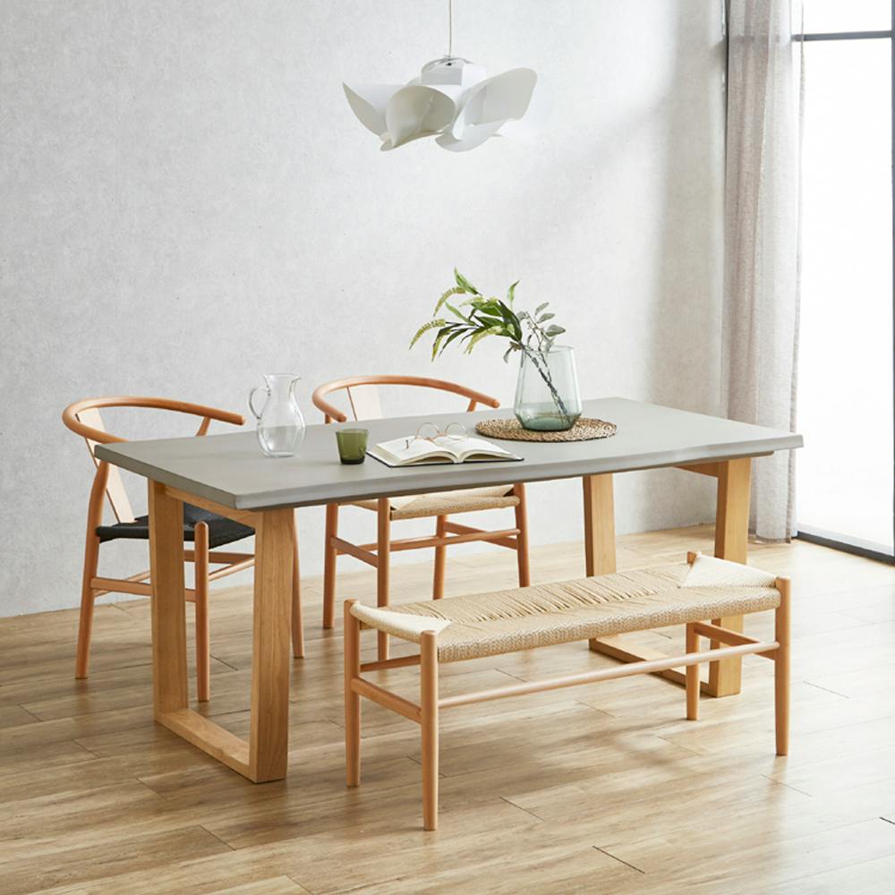 後藤家具物産 VT-01-CN ダイニングテーブル グレー 180×85 VT-01-180