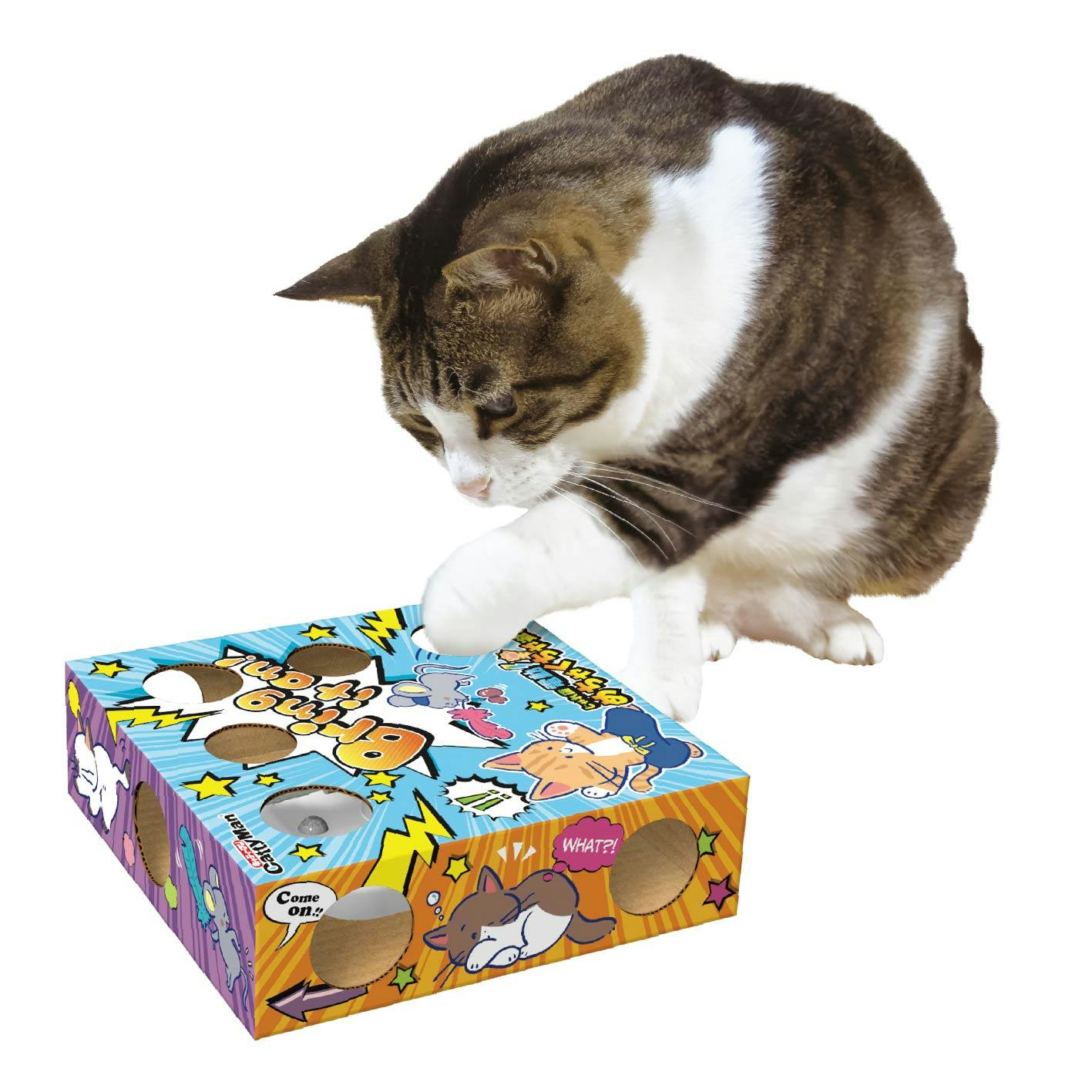 じゃれ猫 電動めちゃくちゃ遊び 猫おもちゃ 乾電池式 ハンティング玩具