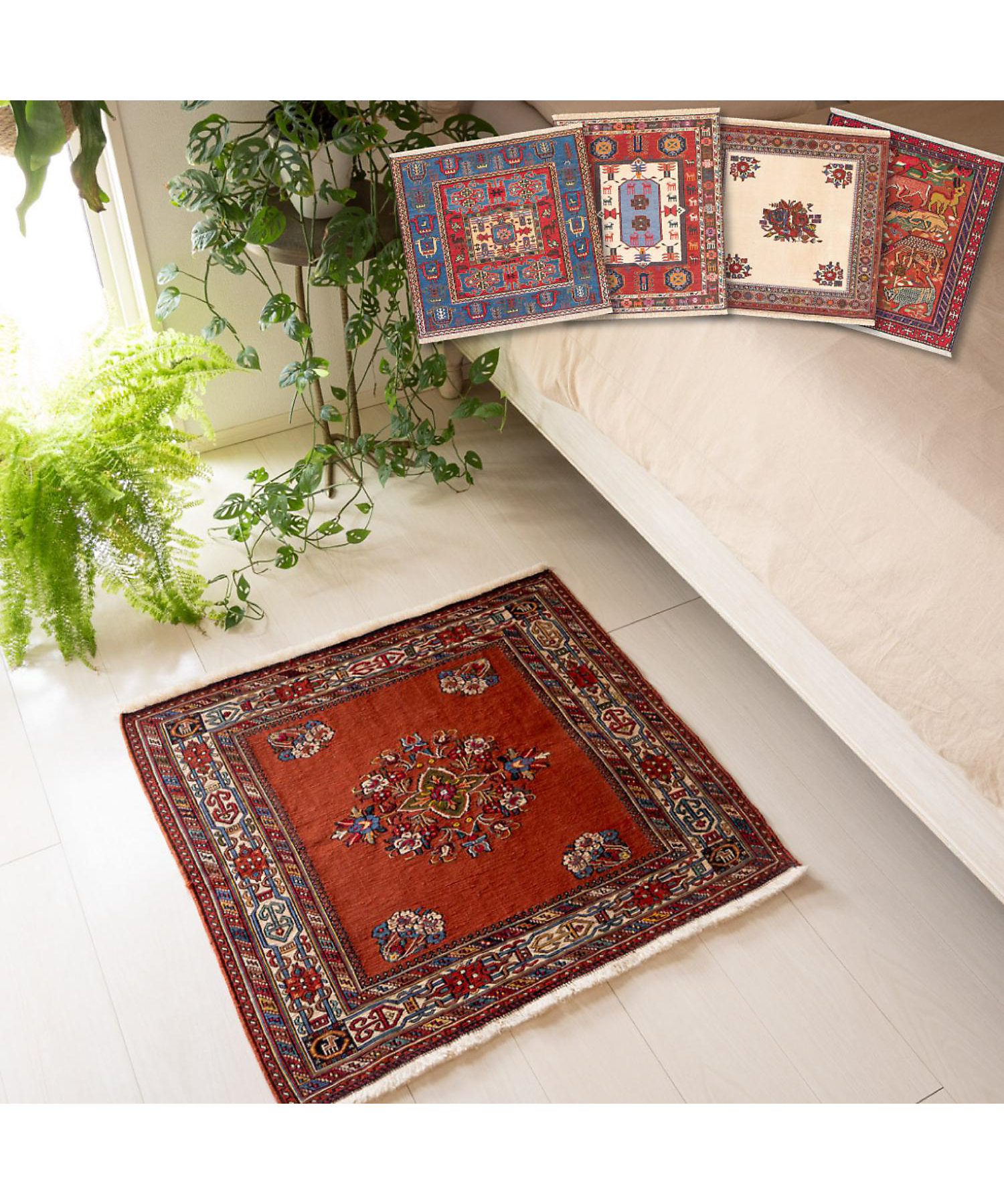 ☆ペルシャ手織りキリム 玄関マットLサイズ［4］ | 三越伊勢丹