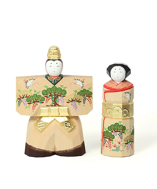 送料無料】奈良一刀彫 鐵山作 立雛6．5号（三越） | 鐵山/テツザン