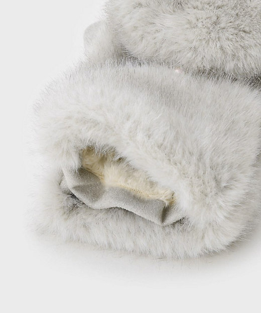 指先2WAY】フェイクファーミトン（2002551047） | LAURA