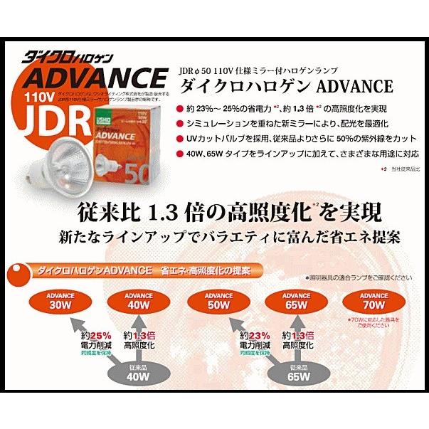 USHIO ダイクロハロゲン JDR110V65WLW/KUV-H (JDR110V65WLWKUVH) 広角