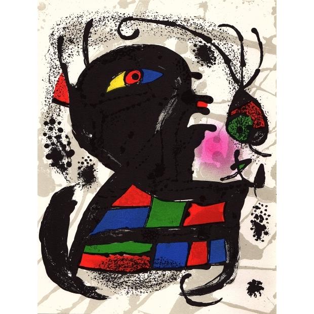 抽象画 絵画 リトグラフ 版画 ジョアン・ミロ 「ノーサイン・14」 額