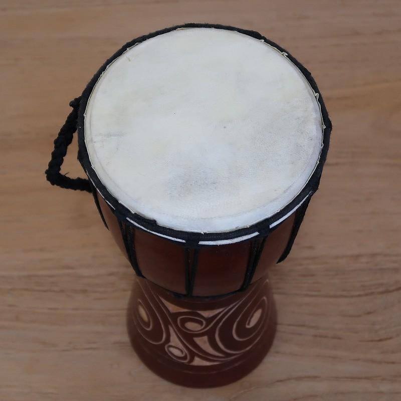 ジャンベ 30cm カービングモデル アフリカン雑貨 民族楽器 太鼓