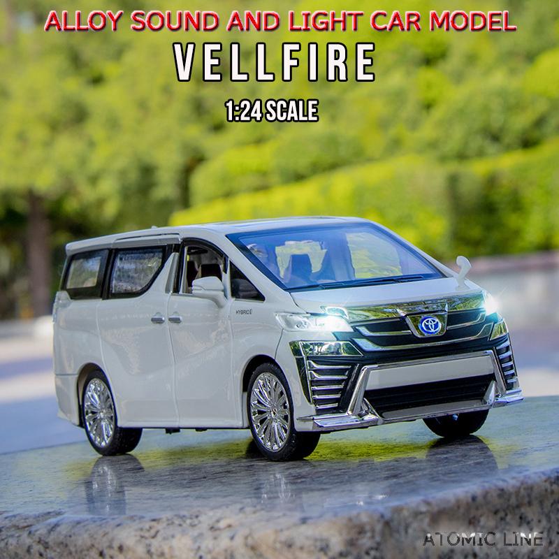 トヨタ（TOYOTA） ヴェルファイア 1/24 ミニカー 全2色 ライト点灯