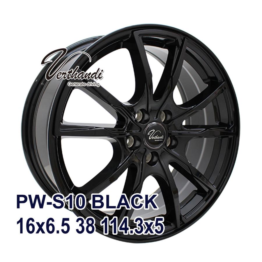 4枚セット】 Verthandi PW-S10 16x6.5 38 114.3x5 BLACK : AUTOWAY