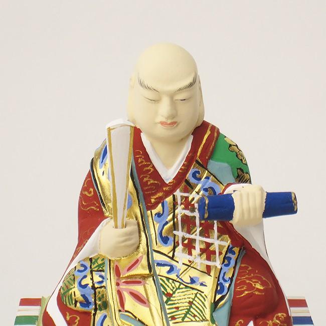 仏像 日蓮宗 日蓮上人 1.5寸（木製 彩色）高さ約9.3cm幅8.0cm : お仏壇