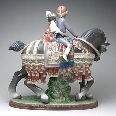 リヤドロ（Lladro リアドロ 陶器人形 置物） 少年と少女 少年少女の