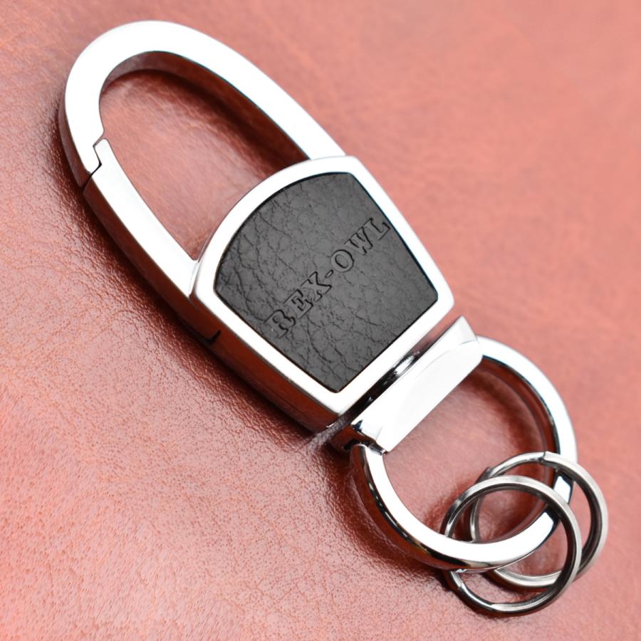 キーホルダー おしゃれ キーリング カラビナ フック 車 鍵 ダブル