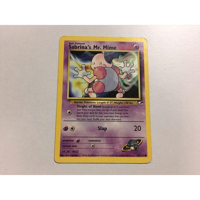 U164【ポケモン カード】 英語版 海外 Sabrina's Mr.Mime ナツメの