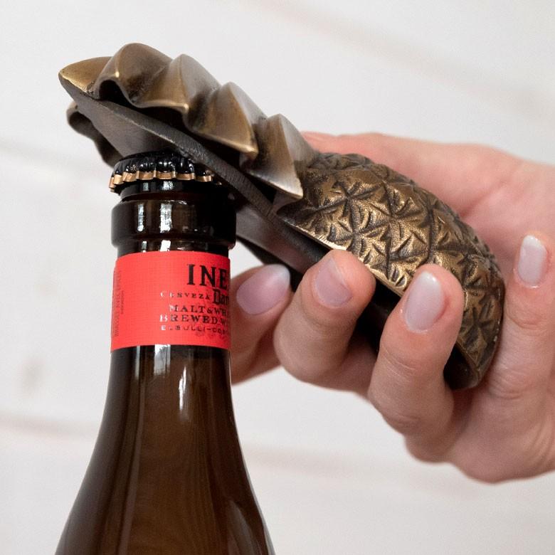 ボトルオープナー 栓抜き せんぬき パイナップル型 アンティーク風