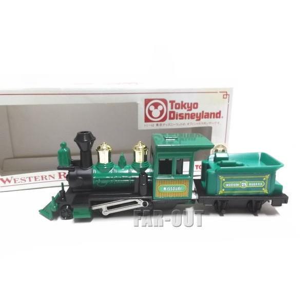 東京ディズニーランド ウエスタンリバー鉄道 汽車 ミズーリ号 緑 1983