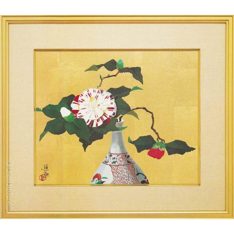 小倉遊亀 絵画 瓶花 【複製】【美術印刷】【巨匠】【変型特寸