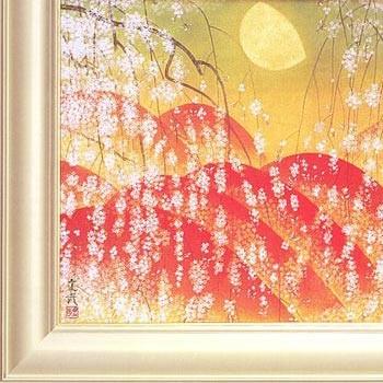 石踊達哉 絵画 しだれ桜 【複製】【美術印刷】【巨匠】【横長