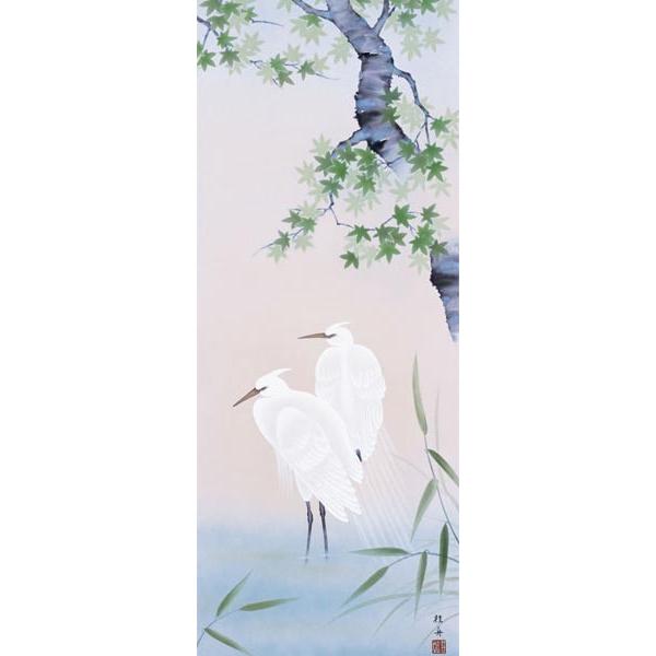 掛け軸 四季花鳥揃 (長江桂舟) 掛軸 : 掛け軸・絵画の専門店 掛軸堂