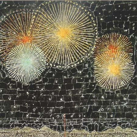 山下清 アートポスター 長岡の花火 【複製】【アートポスター】【日本