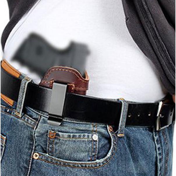 インサイドホルスター PUレザー 左きき用ブラック ハンドガン