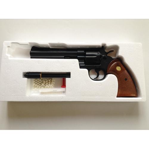 タナカワークス コルトパイソン R-model HW ブラック 6インチ ガスガン