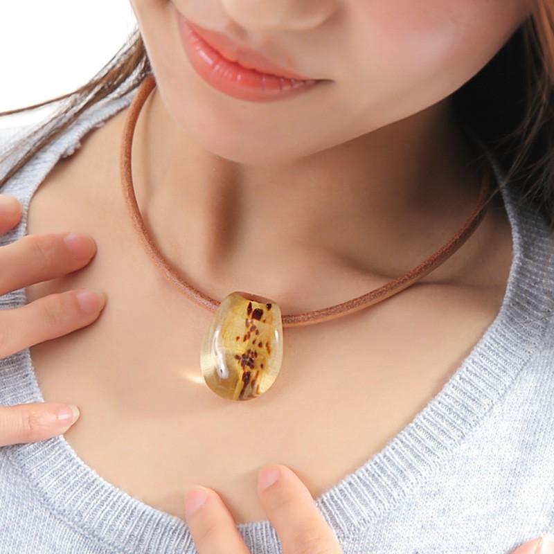 ガラスのジュエリー パンサー L ネックレス 手作りガラス細工 ギフト