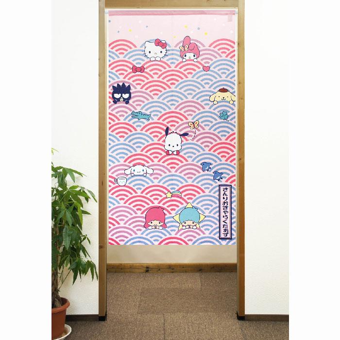 サンリオキャラクターズ のれん ポップ和柄 85×150cm 日本製 92191
