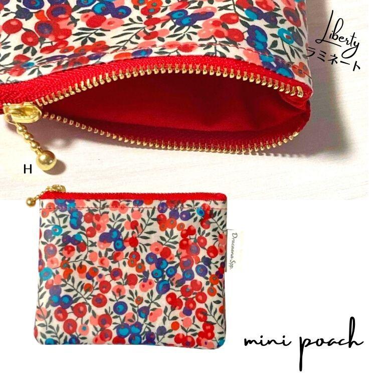 ミニポーチ・ラミネート【リバティ】☆Dracaena Spp./ラミネート加工の