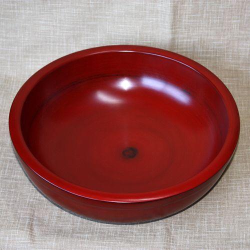 みよし漆器本舗 天然木製 尺7寸 こね鉢 51cm 根来塗り 蕎麦打ち そば