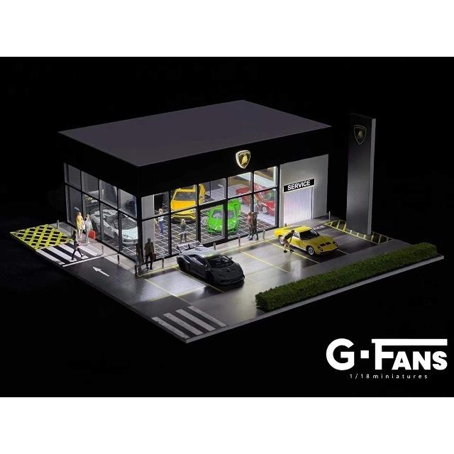 G-FANS ショールーム ジオラマ サービス工場 Dealership with service