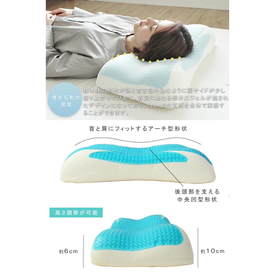 ジェル枕 ジェルピロー ジェル 枕 まくら 高反発 安眠 肩こり
