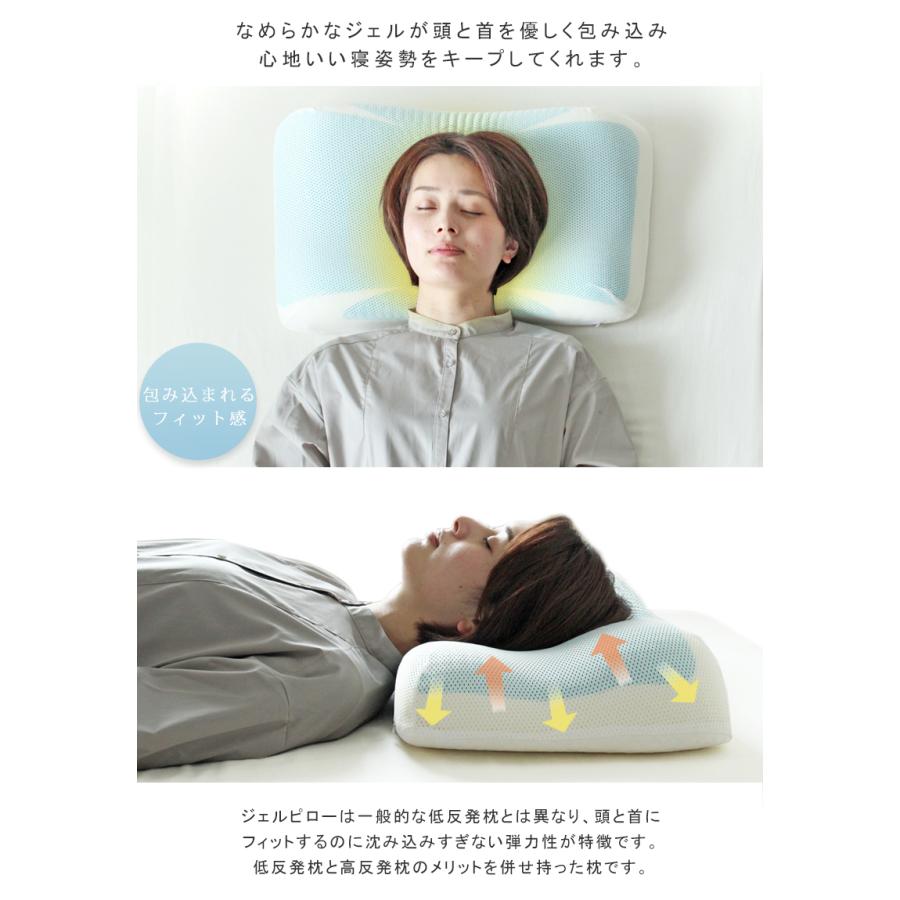 ジェル枕 ジェルピロー ジェル 枕 まくら 高反発 安眠 肩こり