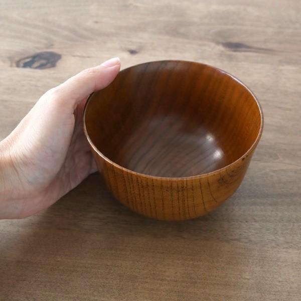 汁椀 木製 340ml 羽反汁椀 棗 ナツメ 漆 天然木 食器 （ お椀 椀