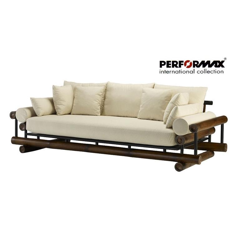 高品質 バンブー 竹製フレーム 3P ソファ ソファー 三人掛け アジアン