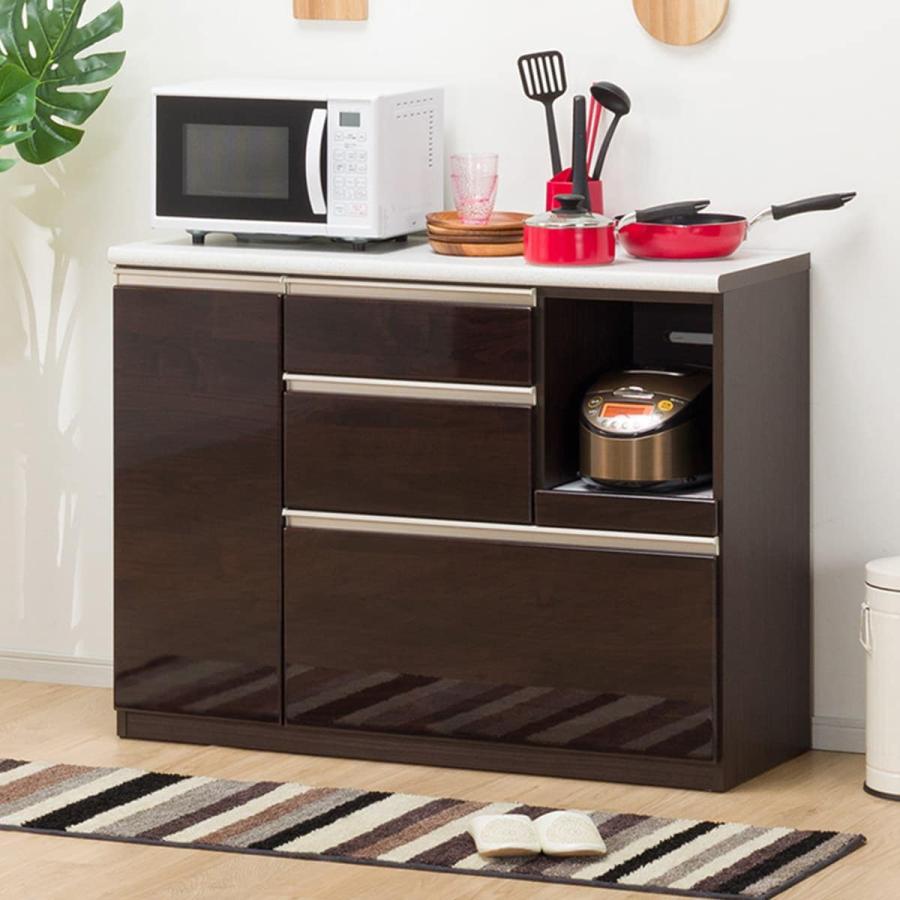 ニトリ（NITORI） カウンター(アルミナ2 120CT DBR) ニトリ期間限定：4