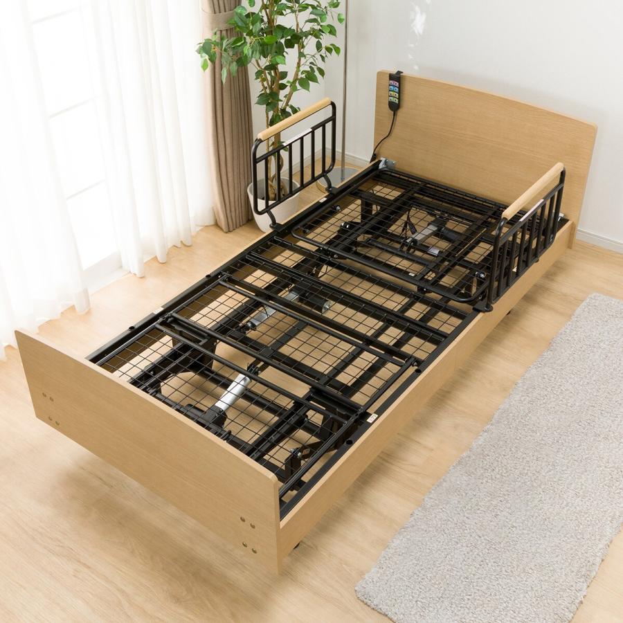 ニトリ（NITORI） 非課税 電動シングルベッドフレーム+マットレス+