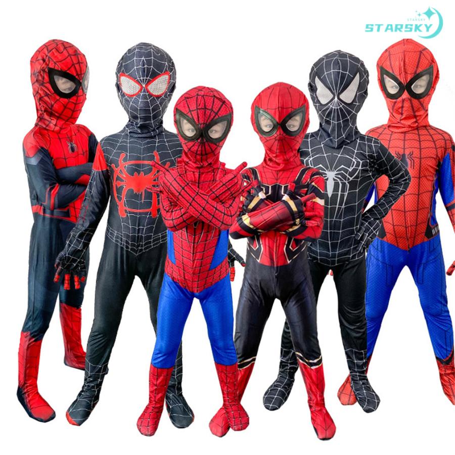 スパイダーマン アイアンマン 全身タイツ 衣装 コスプレ キッズ 子供