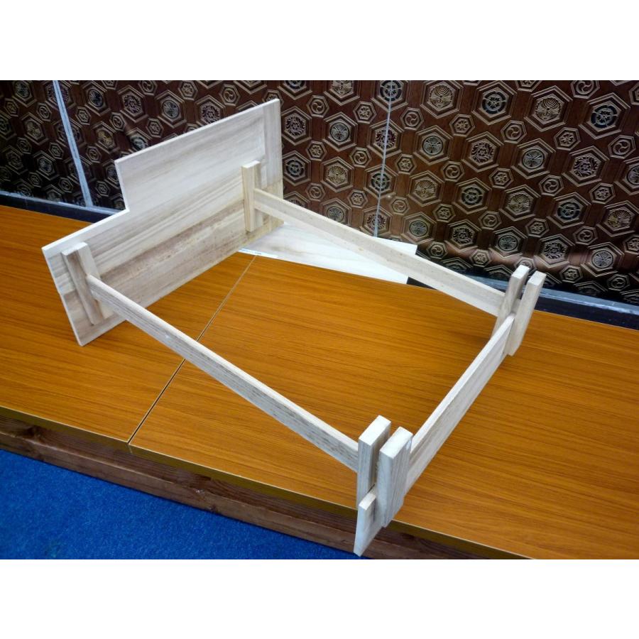 ひなまつり☆飾り台単品☆25号2段 組み立て式 桐白木 飾台(横幅