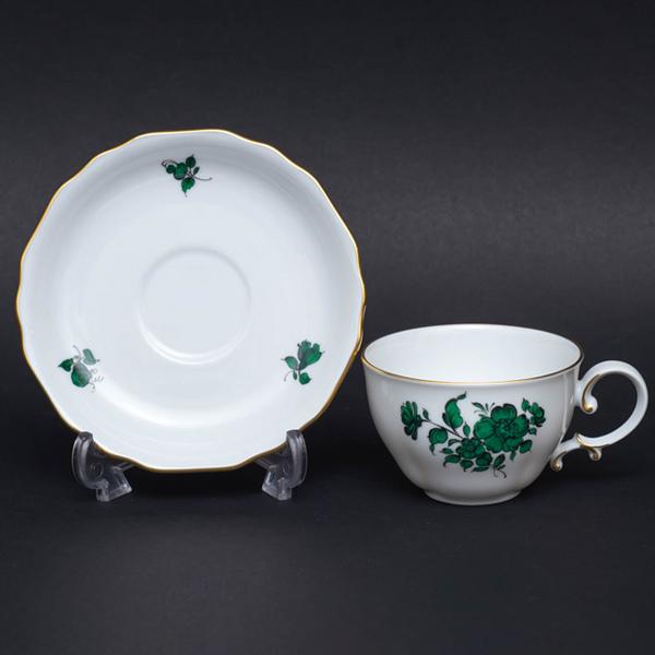 アウガルテン マリアテレジア（野バラ） デミタスカップ＆ソーサー